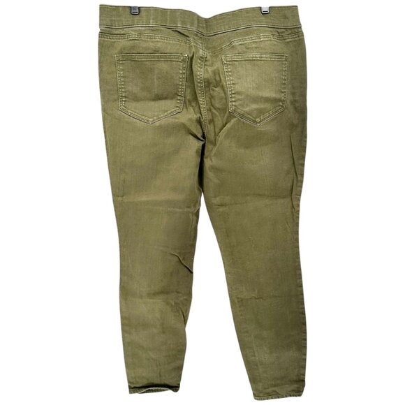 EVRI Jeggings Womens Size 16W Olive Green Stretch Mid-Rise Skinny Leg Pants - Picture 9 of 9